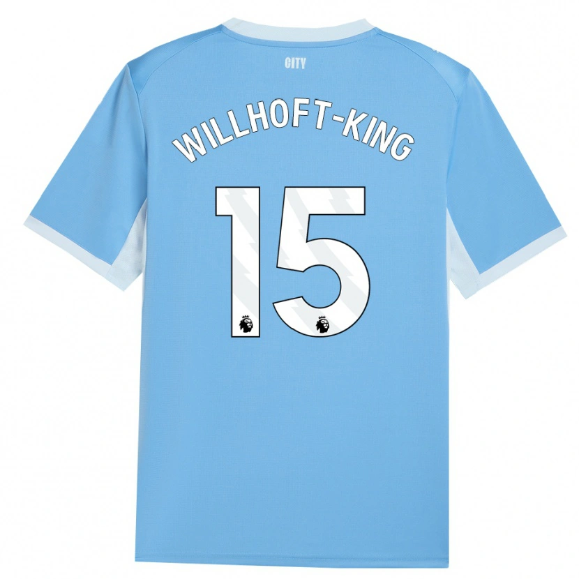 Danxen Femme Maillot Han Willhoft-King #15 Lightskyblue Blanc Tenues Domicile 2026/27 T-Shirt