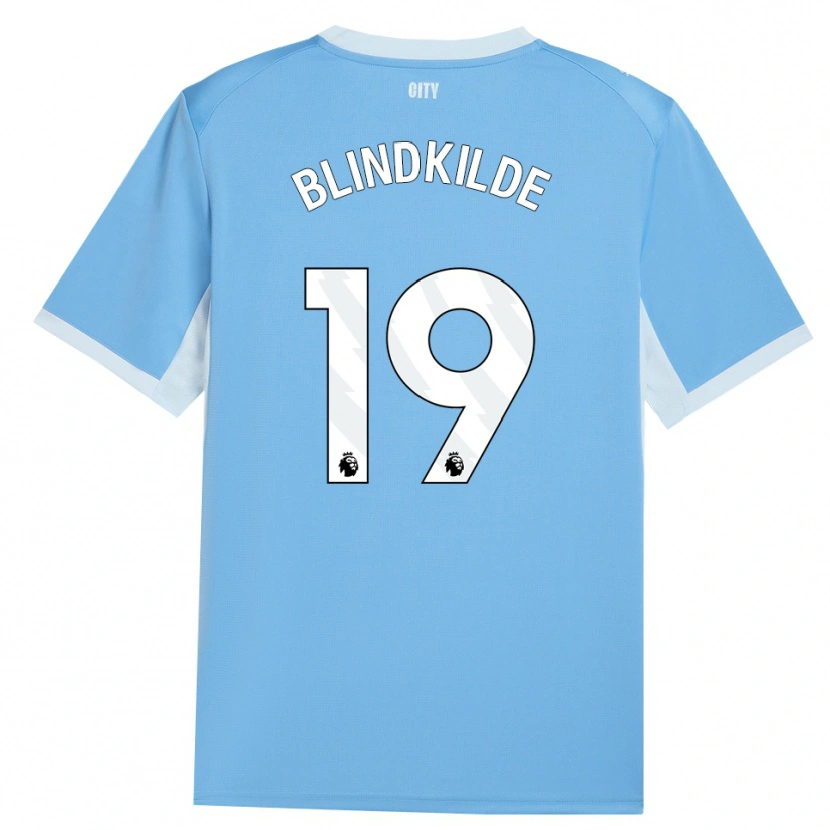 Danxen Femme Maillot Laura Blindkilde Brown #19 Lightskyblue Blanc Tenues Domicile 2026/27 T-Shirt