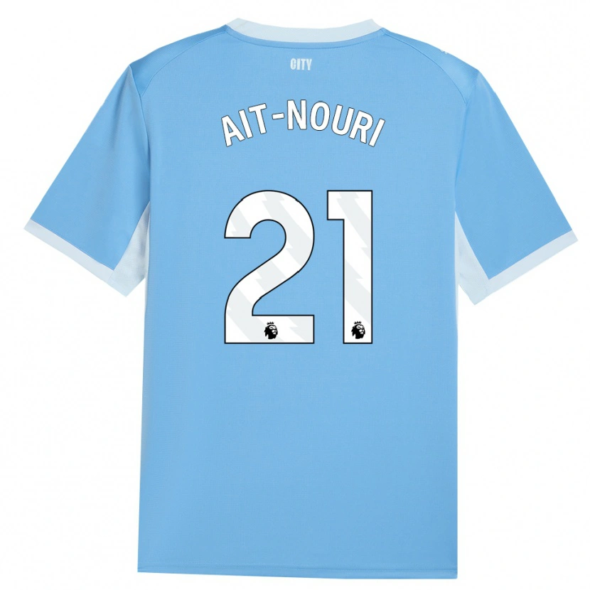 Danxen Femme Maillot Rayan Aït-Nouri #21 Lightskyblue Blanc Tenues Domicile 2026/27 T-Shirt