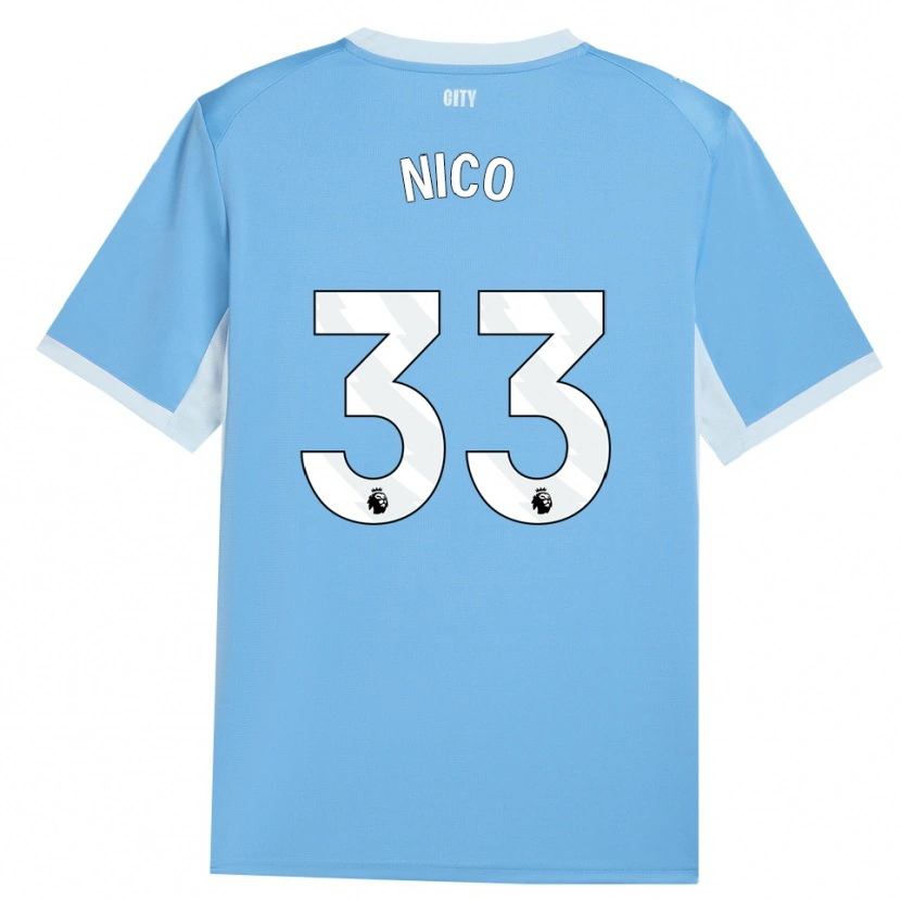 Danxen Femme Maillot Nico O'reilly #33 Lightskyblue Blanc Tenues Domicile 2026/27 T-Shirt