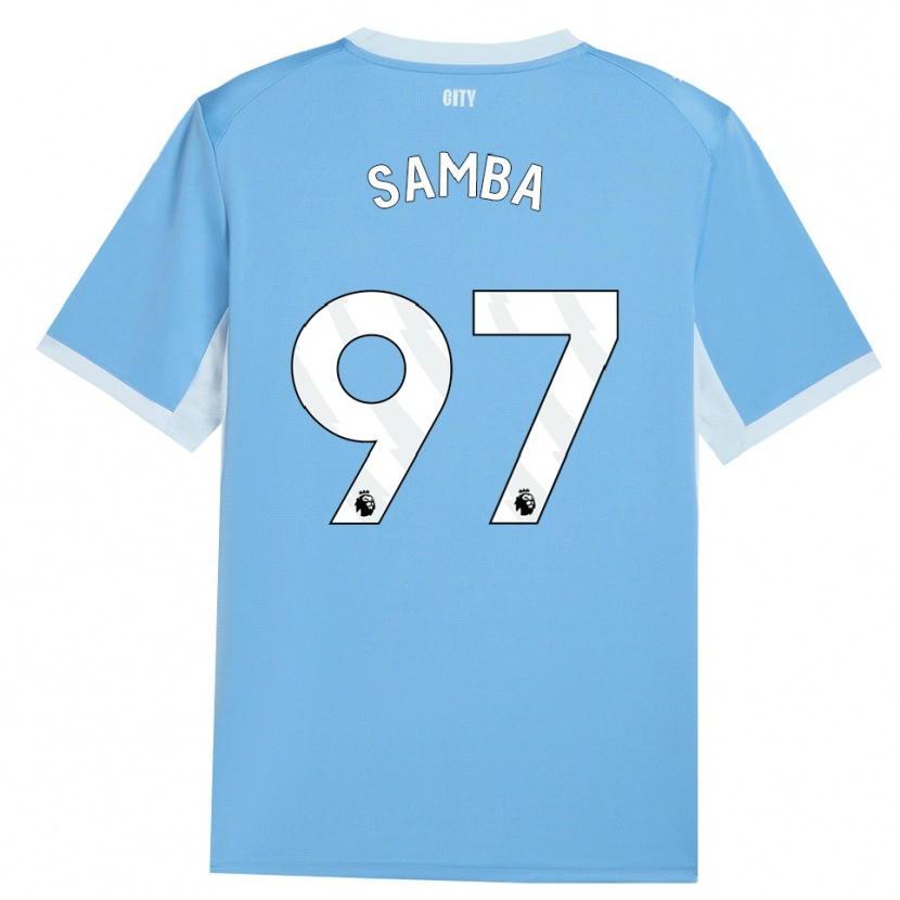 Danxen Femme Maillot Tyrone Samba #97 Lightskyblue Blanc Tenues Domicile 2026/27 T-Shirt