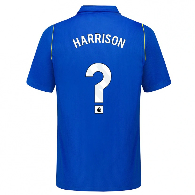 Danxen Femme Maillot Sebastian Harrison #0 Bleu Jaune Tenues Domicile 2026/27 T-Shirt