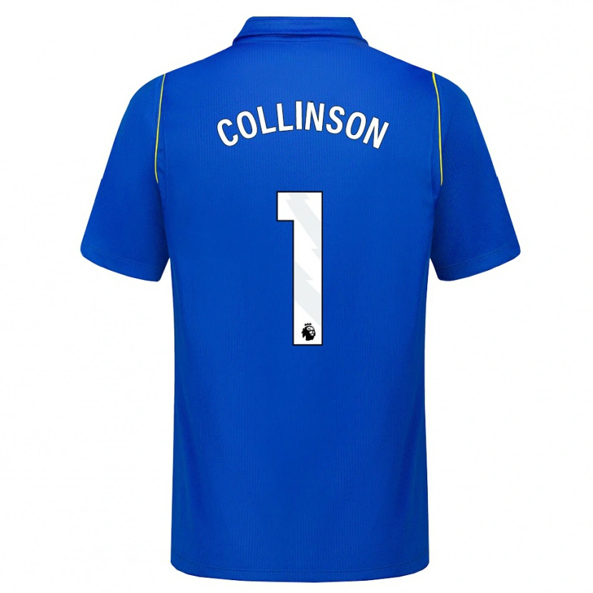 Danxen Femme Maillot Isaac Collinson #1 Bleu Jaune Tenues Domicile 2026/27 T-Shirt
