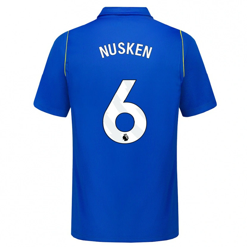 Danxen Femme Maillot Sjoeke Nüsken #6 Bleu Jaune Tenues Domicile 2026/27 T-Shirt