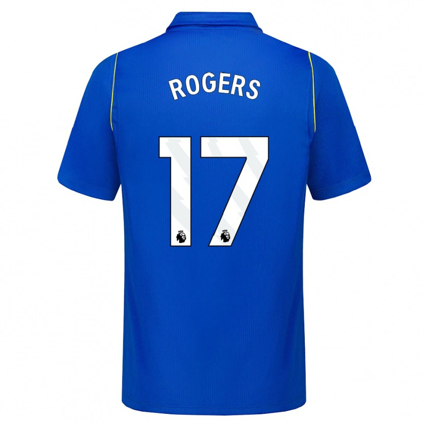 Danxen Femme Maillot Morgan Rogers #17 Bleu Jaune Tenues Domicile 2026/27 T-Shirt