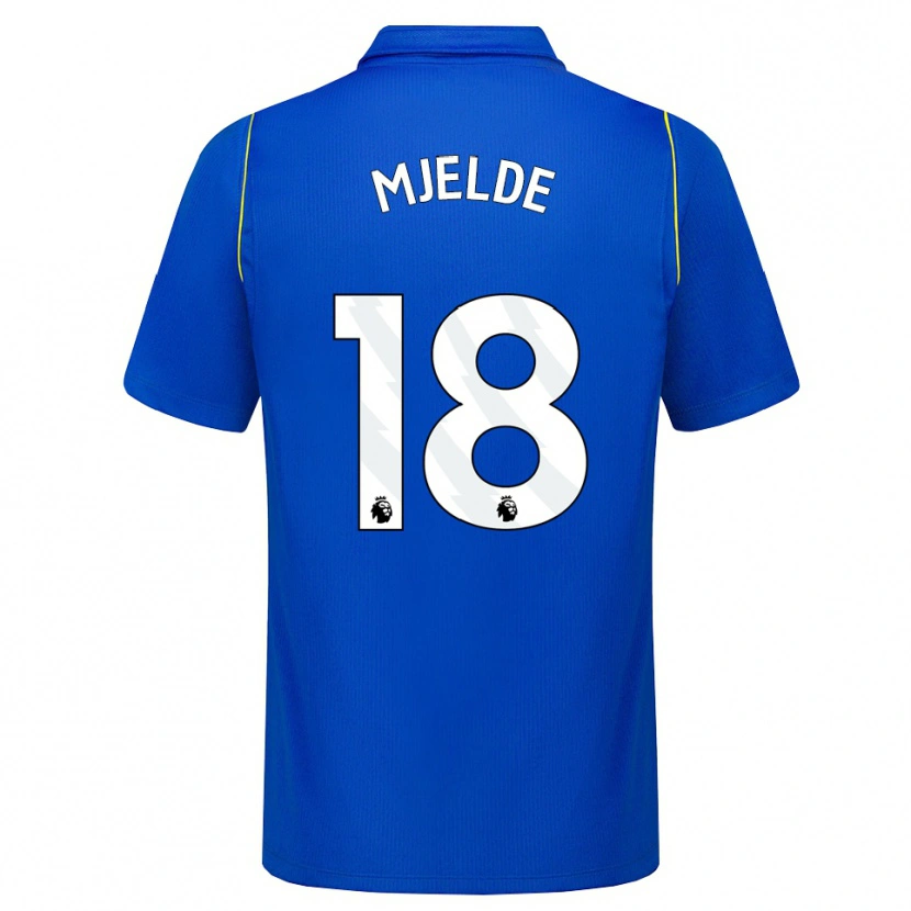 Danxen Femme Maillot Maren Mjelde #18 Bleu Jaune Tenues Domicile 2026/27 T-Shirt