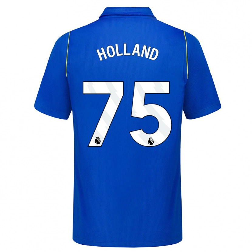 Danxen Femme Maillot Charlie Holland #75 Bleu Jaune Tenues Domicile 2026/27 T-Shirt