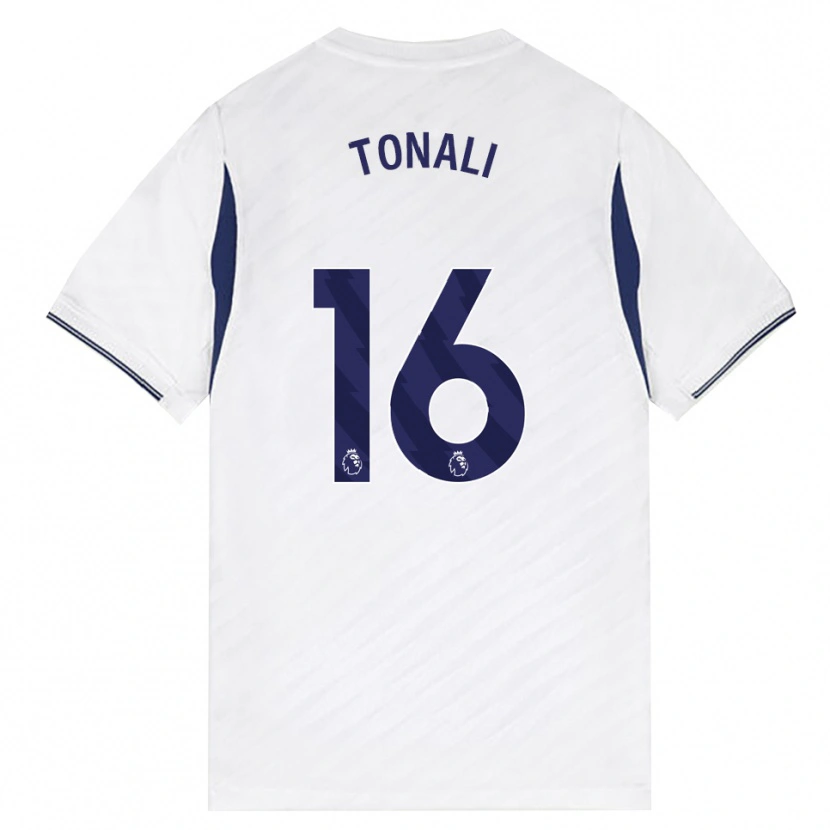 Danxen Femme Maillot Sandro Tonali #16 Blanc Rouge Violet Tenues Domicile 2026/27 T-Shirt