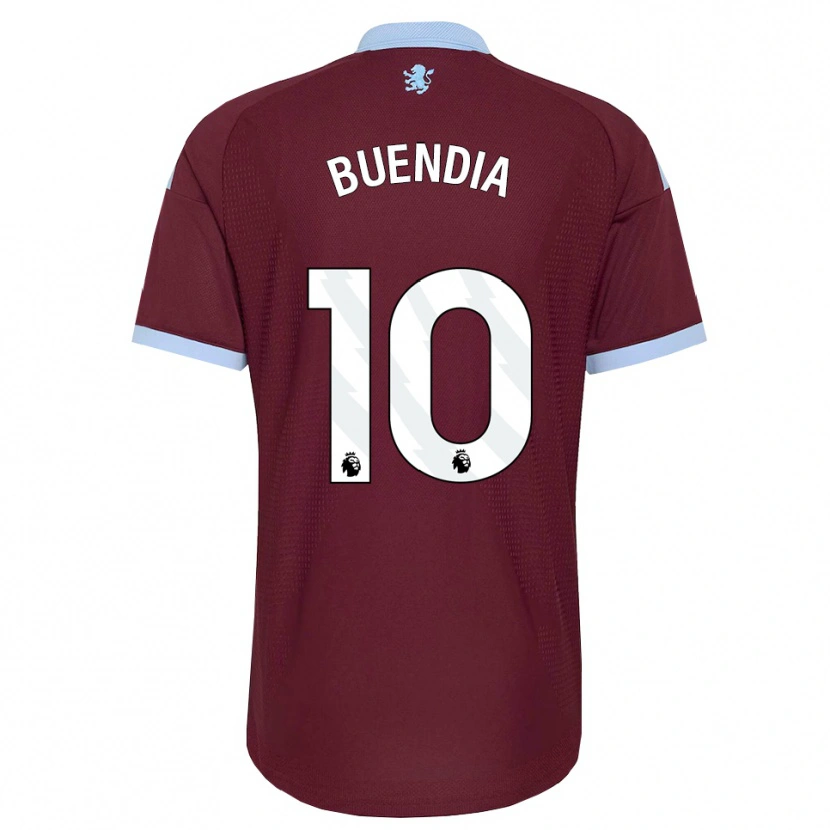Danxen Femme Maillot Emiliano Buendía #10 Cornflowerblue Bourgogne Tenues Domicile 2026/27 T-Shirt