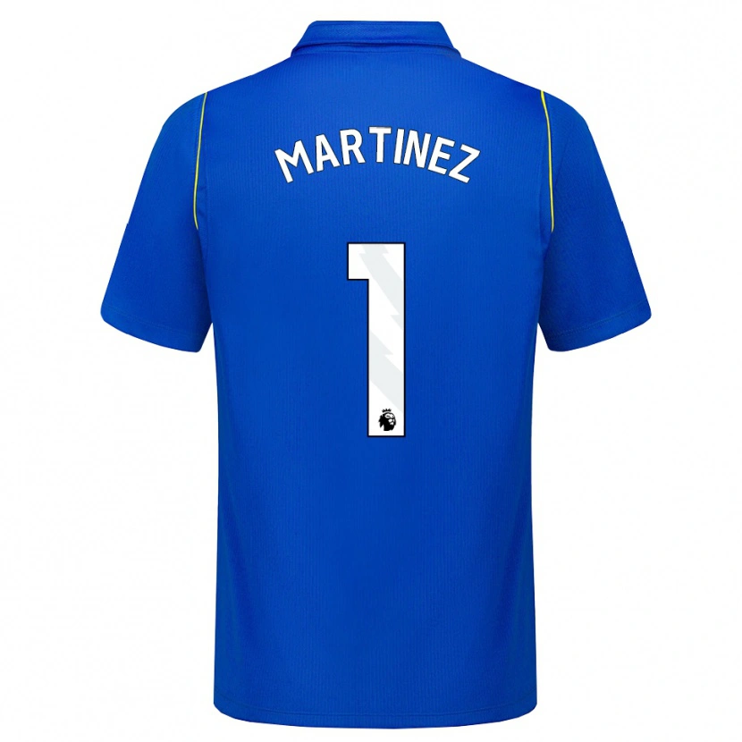 Danxen Femme Maillot Emiliano Martínez #1 Bleu Jaune Tenues Domicile 2026/27 T-Shirt