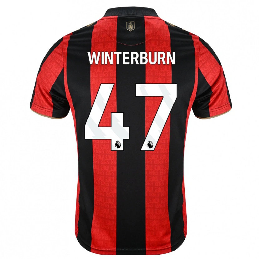 Danxen Femme Maillot Ben Winterburn #47 Goldenrod Rouge Noir Tenues Domicile 2026/27 T-Shirt