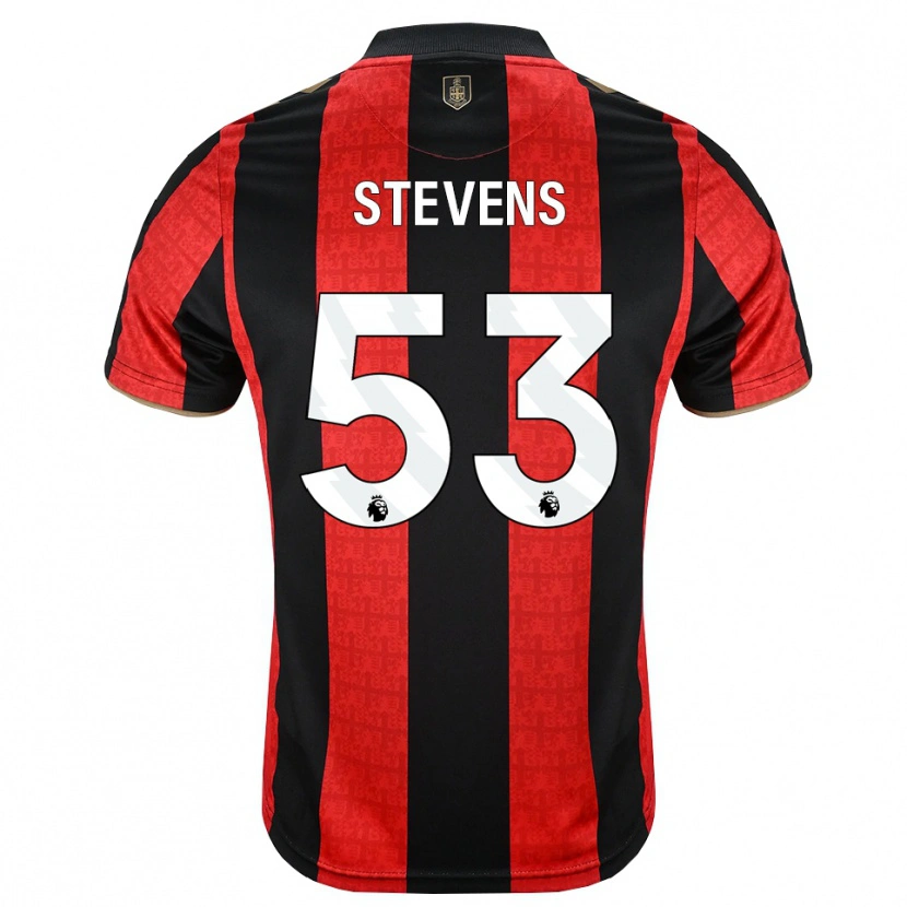 Danxen Femme Maillot Charlie Stevens #53 Goldenrod Rouge Noir Tenues Domicile 2026/27 T-Shirt