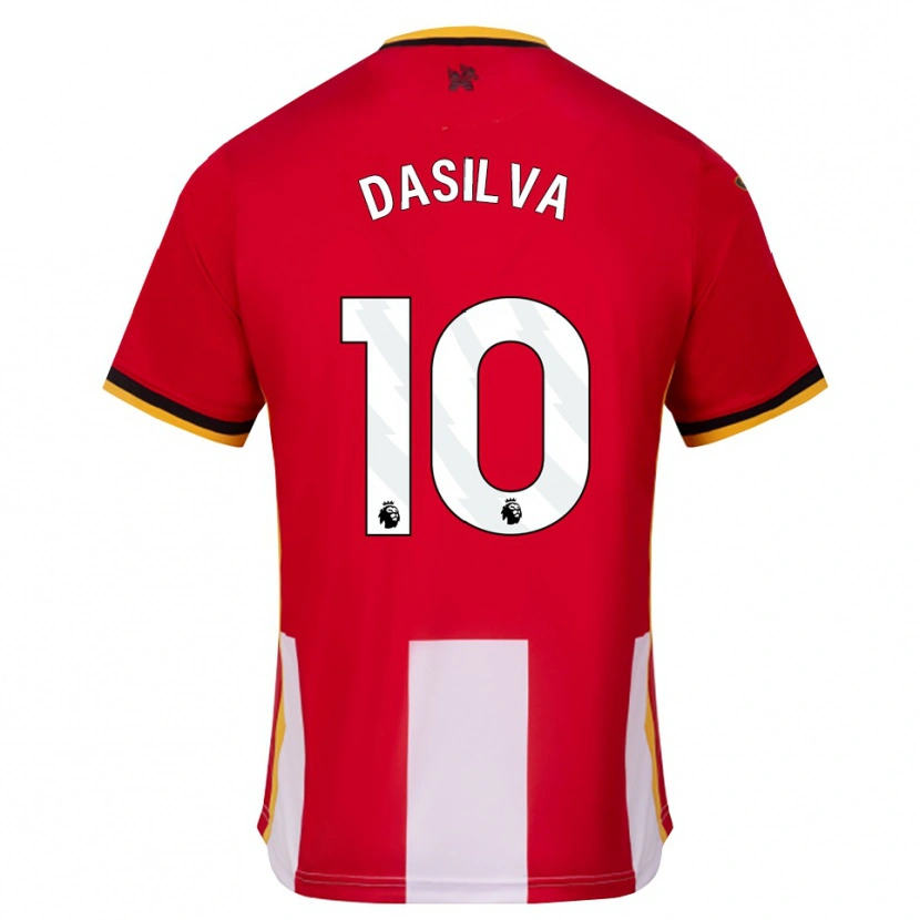 Danxen Femme Maillot Josh Dasilva #10 Jaune Noir Rouge Tenues Domicile 2026/27 T-Shirt