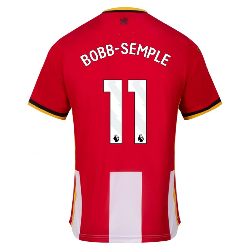 Danxen Femme Maillot Domeiro Bobb-Semple #11 Jaune Noir Rouge Tenues Domicile 2026/27 T-Shirt