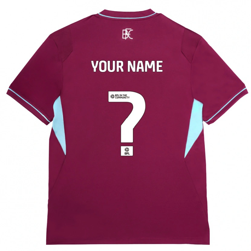 Danxen Femme Maillot Votre Nom #0 Bourgogne Vert Tenues Domicile 2026/27 T-Shirt