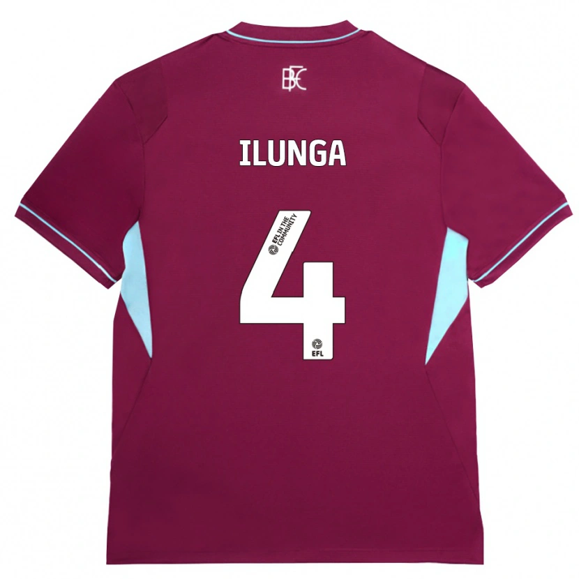 Danxen Femme Maillot Glen Ilunga #4 Bourgogne Vert Tenues Domicile 2026/27 T-Shirt