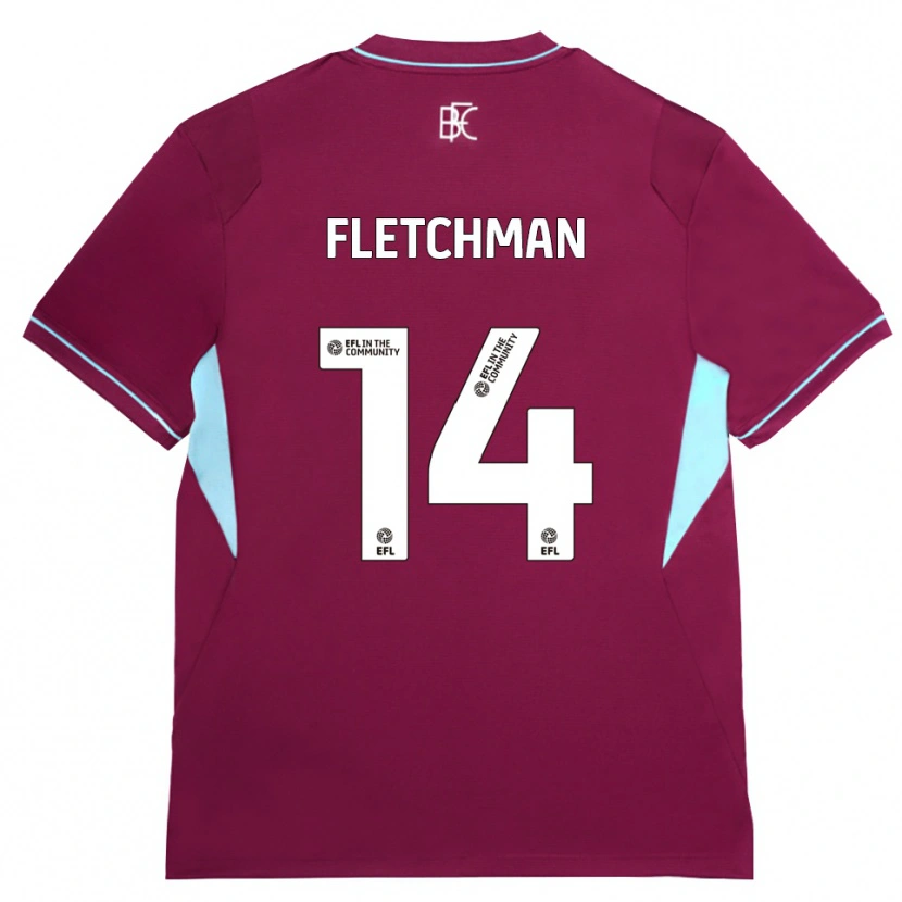 Danxen Femme Maillot Diandro Fletchman #14 Bourgogne Vert Tenues Domicile 2026/27 T-Shirt