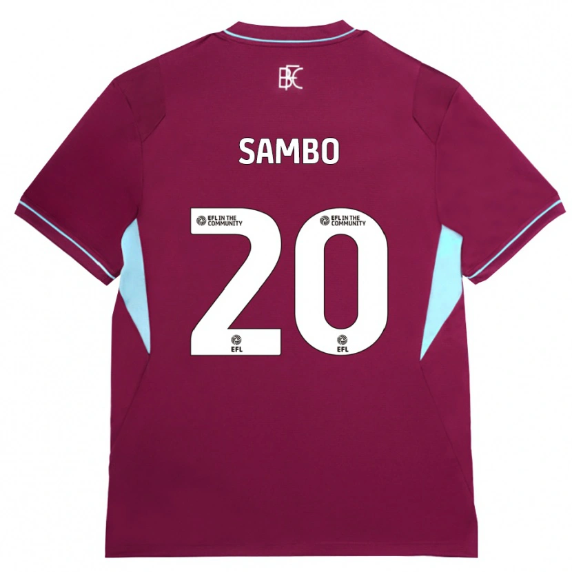 Danxen Femme Maillot Shurandy Sambo #20 Bourgogne Vert Tenues Domicile 2026/27 T-Shirt