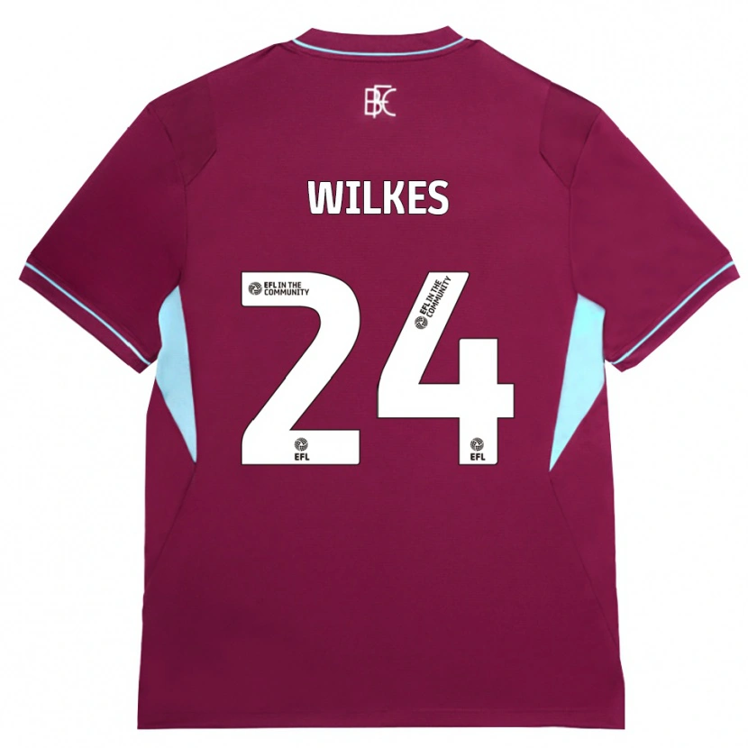 Danxen Femme Maillot Tilly Wilkes #24 Bourgogne Vert Tenues Domicile 2026/27 T-Shirt