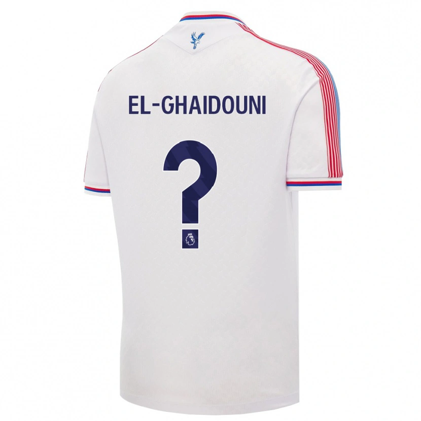 Danxen Femme Maillot Nabil El-Ghaidouni Taitt #0 Blanc Rouge Bleu Tenues Domicile 2026/27 T-Shirt