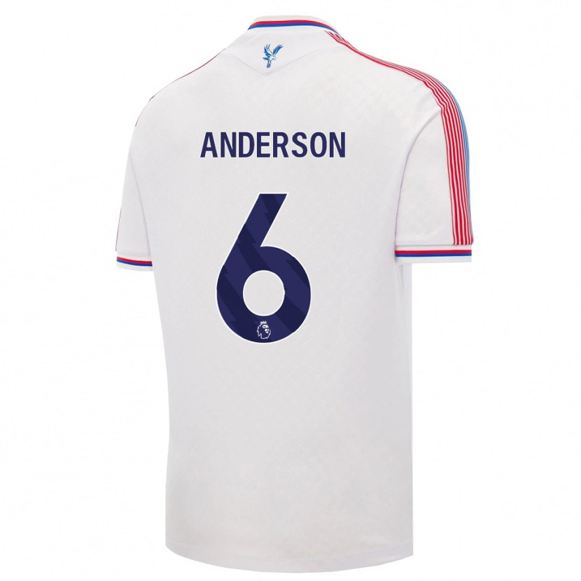 Danxen Femme Maillot Raihaan Anderson #6 Blanc Rouge Bleu Tenues Domicile 2026/27 T-Shirt