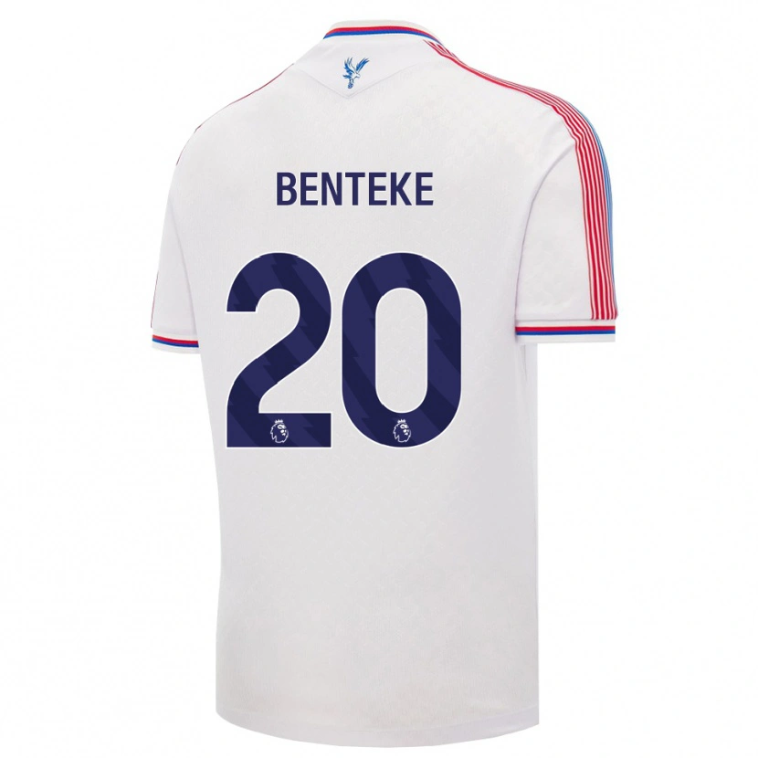 Danxen Femme Maillot Christian Benteke #20 Blanc Rouge Bleu Tenues Domicile 2026/27 T-Shirt