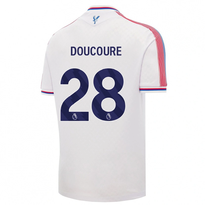 Danxen Femme Maillot Cheick Doucouré #28 Blanc Rouge Bleu Tenues Domicile 2026/27 T-Shirt