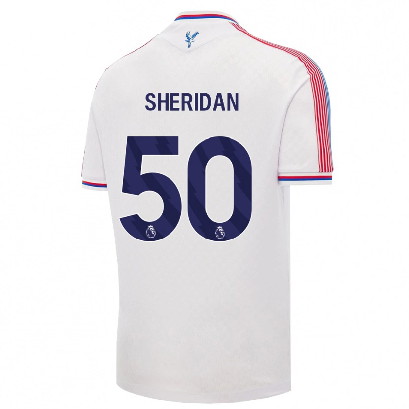 Danxen Femme Maillot Joe Sheridan #50 Blanc Rouge Bleu Tenues Domicile 2026/27 T-Shirt