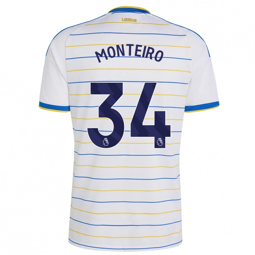 Danxen Femme Maillot Diogo Monteiro #34 Rouge Jaune Bleu Tenues Domicile 2026/27 T-Shirt