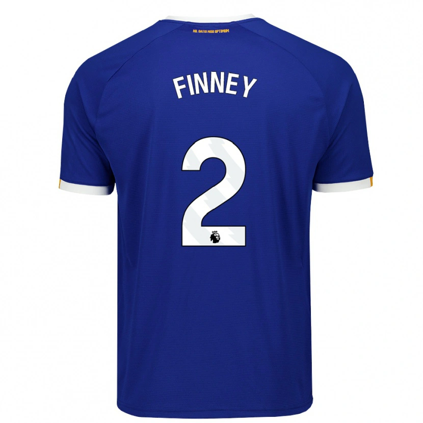 Danxen Femme Maillot George Finney #2 Bleu Blanc Jaune Tenues Domicile 2026/27 T-Shirt