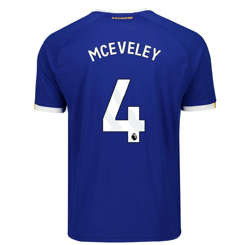 Danxen Femme Maillot Harlow Mceveley #4 Bleu Blanc Jaune Tenues Domicile 2026/27 T-Shirt