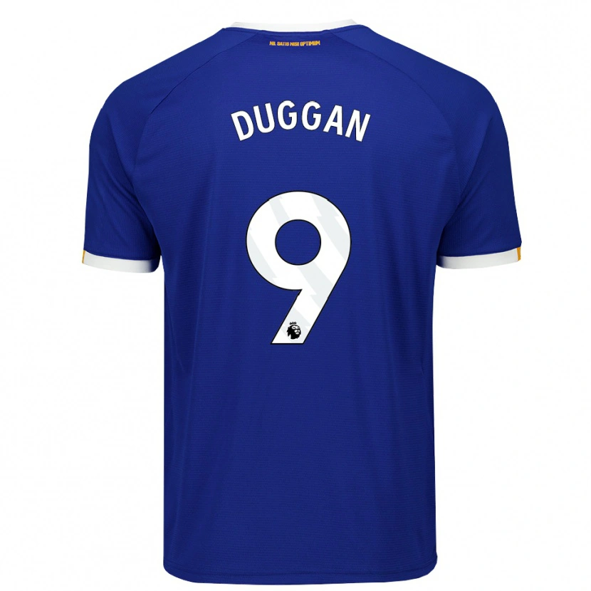 Danxen Femme Maillot Toni Duggan #9 Bleu Blanc Jaune Tenues Domicile 2026/27 T-Shirt