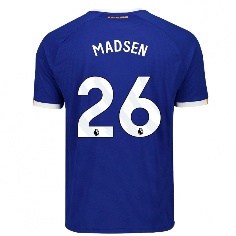 Danxen Femme Maillot Rikke Madsen #26 Bleu Blanc Jaune Tenues Domicile 2026/27 T-Shirt