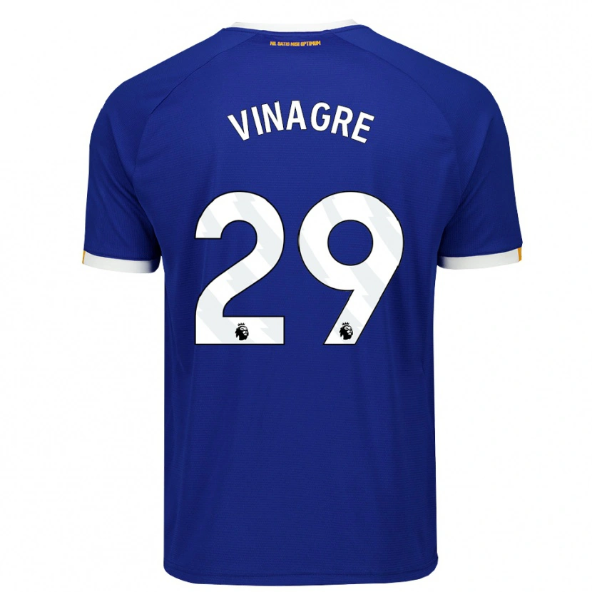 Danxen Femme Maillot Ruben Vinagre #29 Bleu Blanc Jaune Tenues Domicile 2026/27 T-Shirt