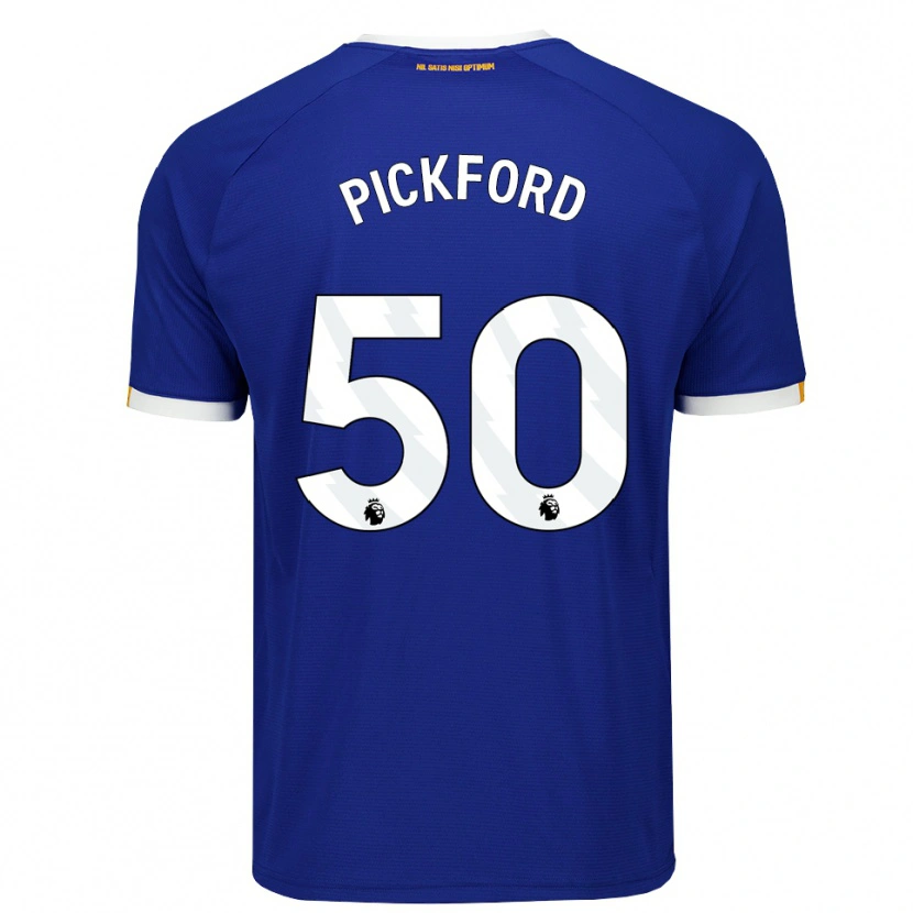 Danxen Femme Maillot George Pickford #50 Bleu Blanc Jaune Tenues Domicile 2026/27 T-Shirt