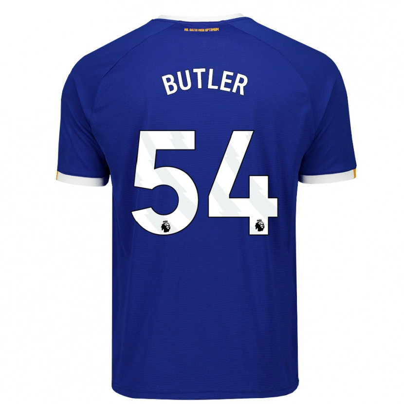 Danxen Femme Maillot Jack Butler #54 Bleu Blanc Jaune Tenues Domicile 2026/27 T-Shirt