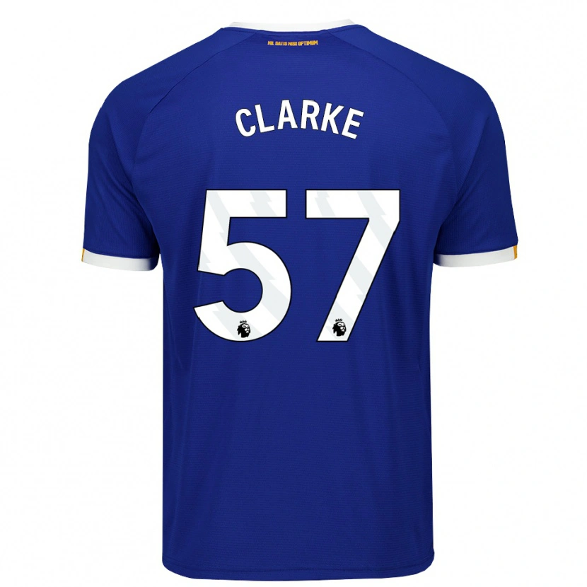 Danxen Femme Maillot Justin Clarke #57 Bleu Blanc Jaune Tenues Domicile 2026/27 T-Shirt