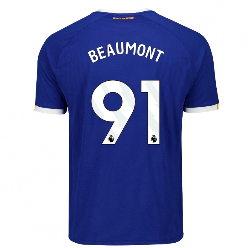 Danxen Femme Maillot Jacob Beaumont Clark #91 Bleu Blanc Jaune Tenues Domicile 2026/27 T-Shirt