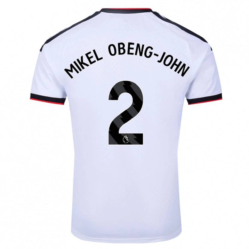 Danxen Femme Maillot Joe Mikel Obeng-John #2 Blanc Noir Rouge Tenues Domicile 2026/27 T-Shirt