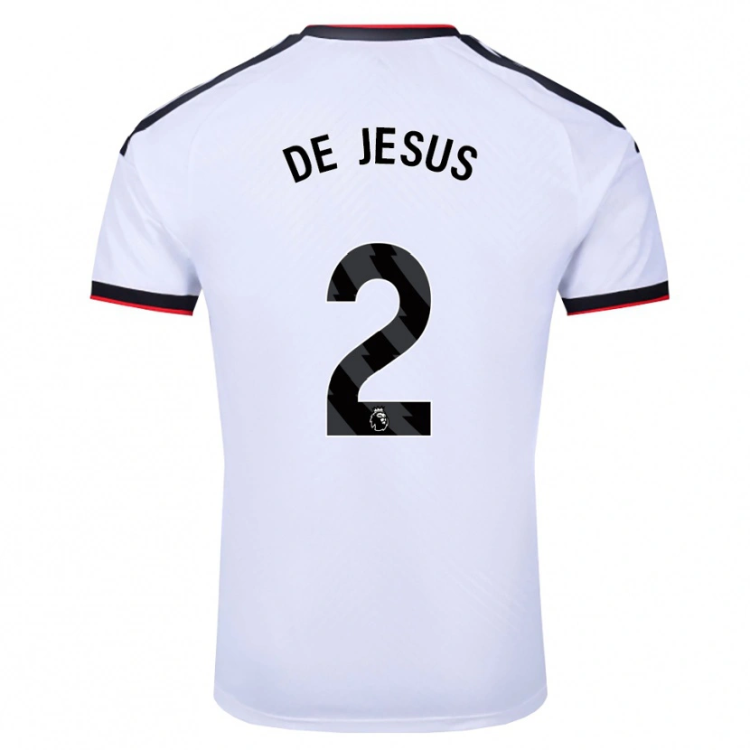 Danxen Femme Maillot Brad De Jesus #2 Blanc Noir Rouge Tenues Domicile 2026/27 T-Shirt