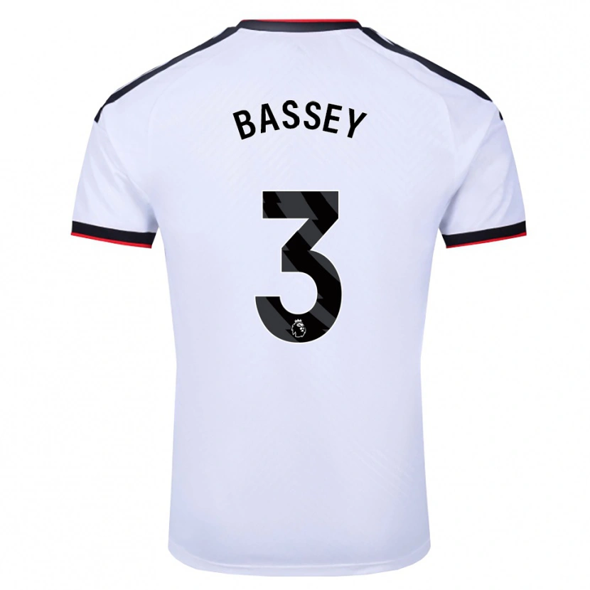 Danxen Femme Maillot Calvin Bassey #3 Blanc Noir Rouge Tenues Domicile 2026/27 T-Shirt