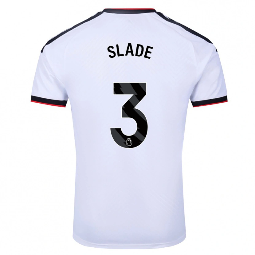 Danxen Femme Maillot Bradley Slade #3 Blanc Noir Rouge Tenues Domicile 2026/27 T-Shirt
