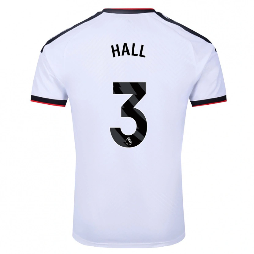 Danxen Femme Maillot Marcel Hall #3 Blanc Noir Rouge Tenues Domicile 2026/27 T-Shirt
