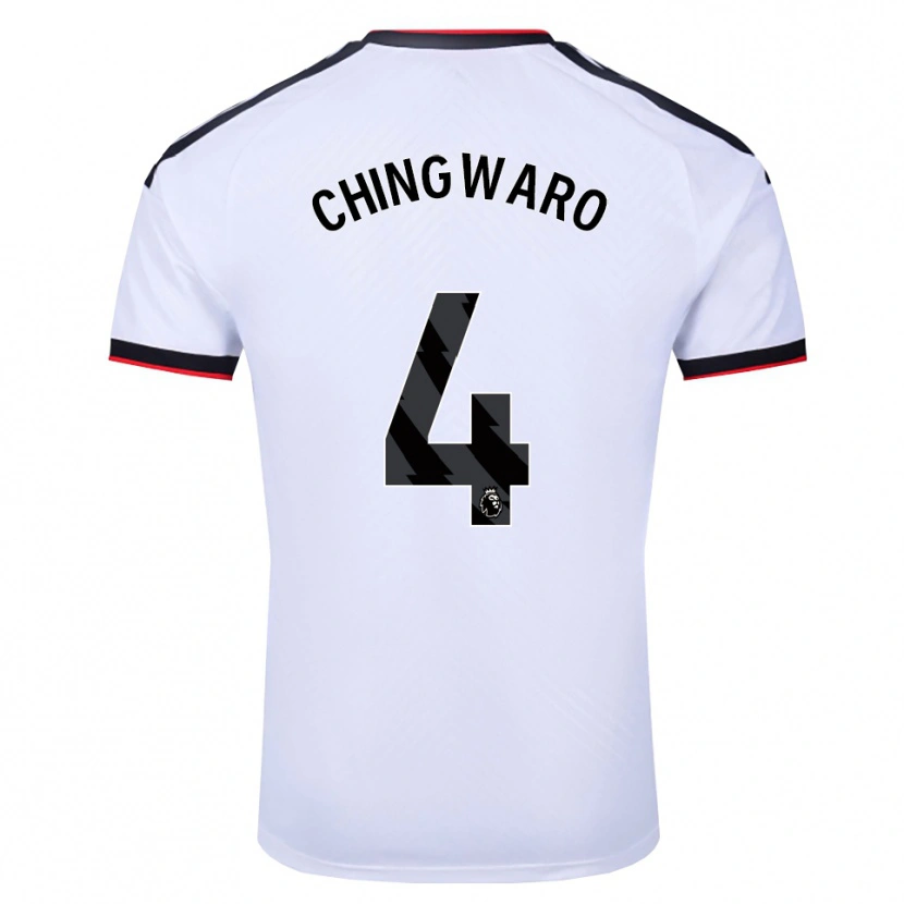 Danxen Femme Maillot Seth Chingwaro #4 Blanc Noir Rouge Tenues Domicile 2026/27 T-Shirt