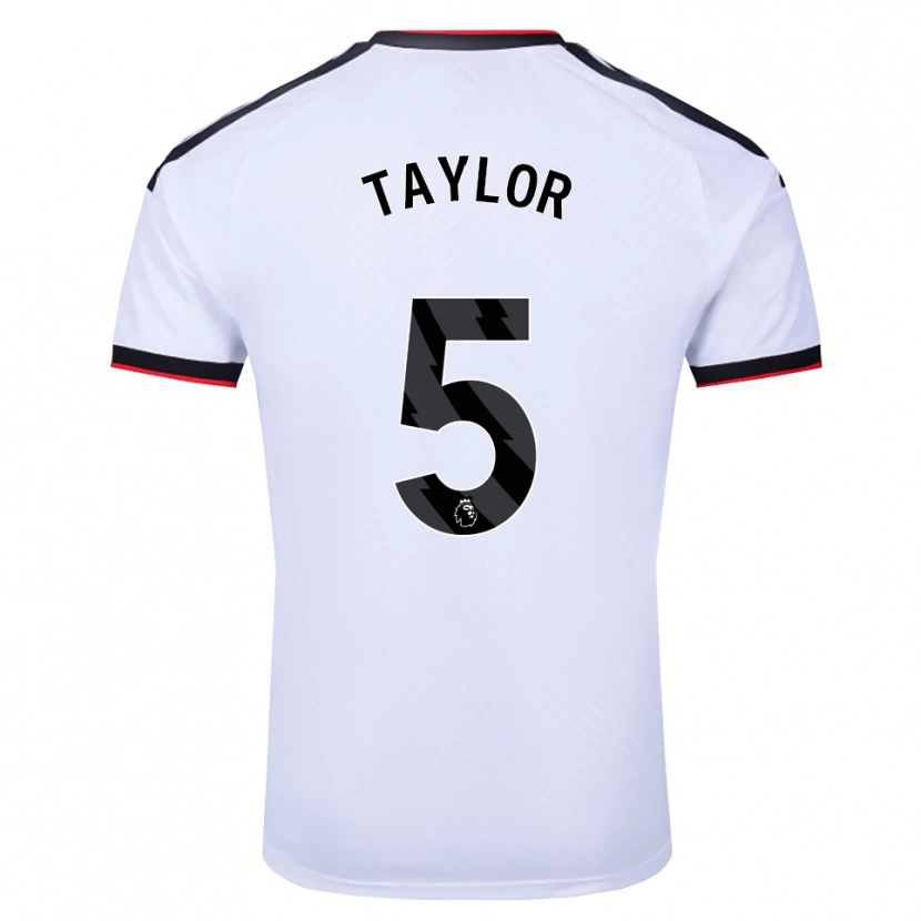 Danxen Femme Maillot Archie Taylor #5 Blanc Noir Rouge Tenues Domicile 2026/27 T-Shirt