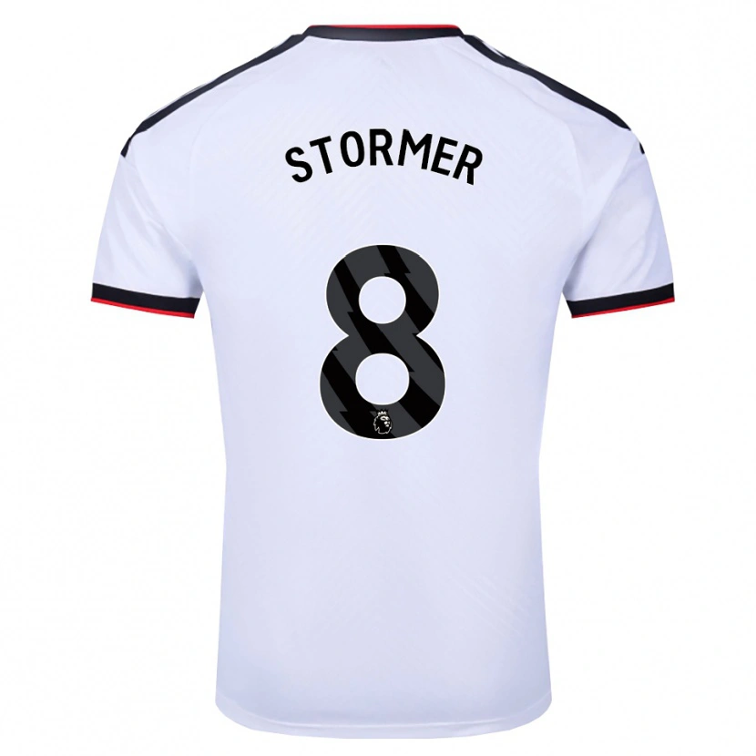 Danxen Femme Maillot Becky Stormer #8 Blanc Noir Rouge Tenues Domicile 2026/27 T-Shirt