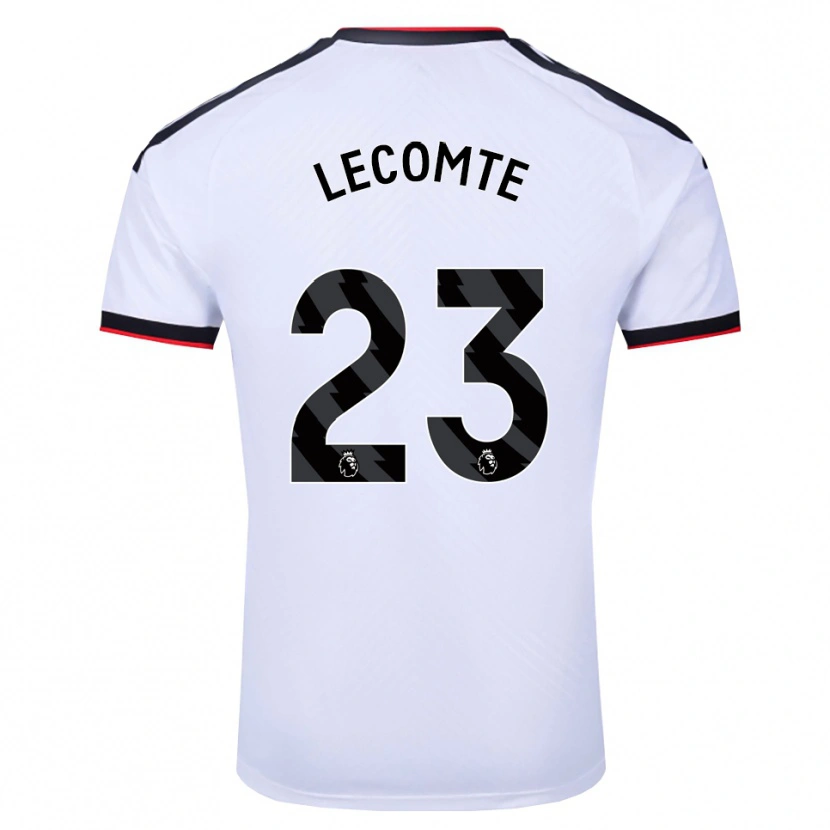 Danxen Femme Maillot Benjamin Lecomte #23 Blanc Noir Rouge Tenues Domicile 2026/27 T-Shirt
