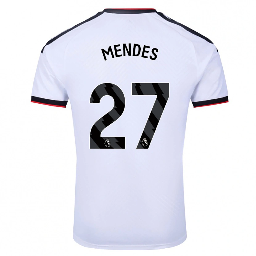 Danxen Femme Maillot Megalie Mendes #27 Blanc Noir Rouge Tenues Domicile 2026/27 T-Shirt
