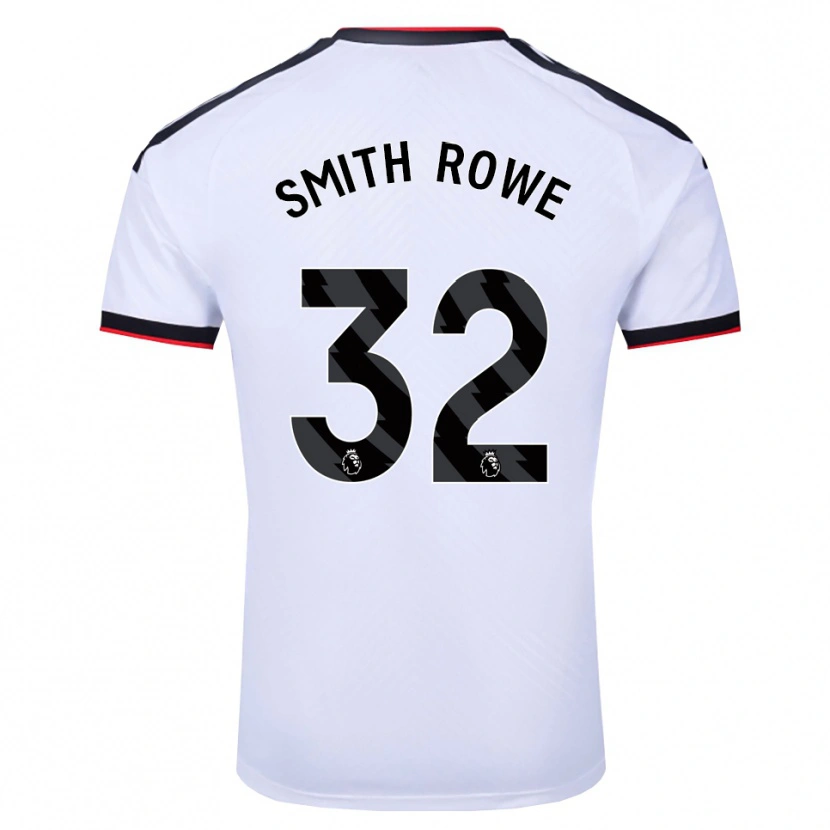 Danxen Femme Maillot Emile Smith Rowe #32 Blanc Noir Rouge Tenues Domicile 2026/27 T-Shirt