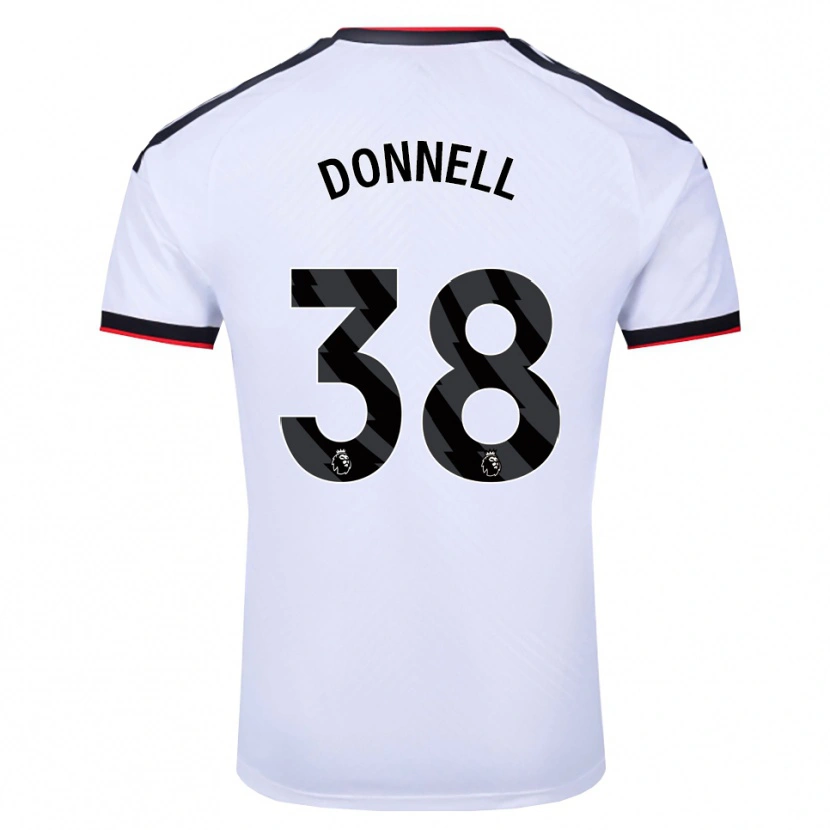 Danxen Femme Maillot Chris Donnell #38 Blanc Noir Rouge Tenues Domicile 2026/27 T-Shirt